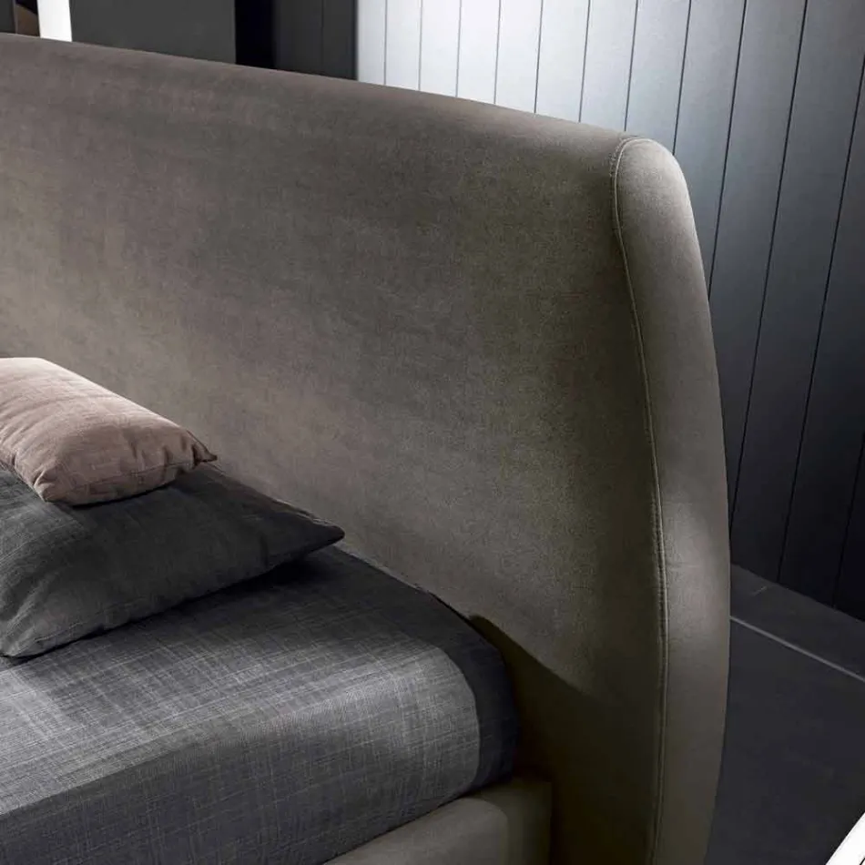 Stoppade dubbelsäng med modern container 160x190 / 200 Reby Viadurini