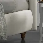 Dubbelsäng klädd i konstläder med box 160x190 / 200 cm Agly Viadurini