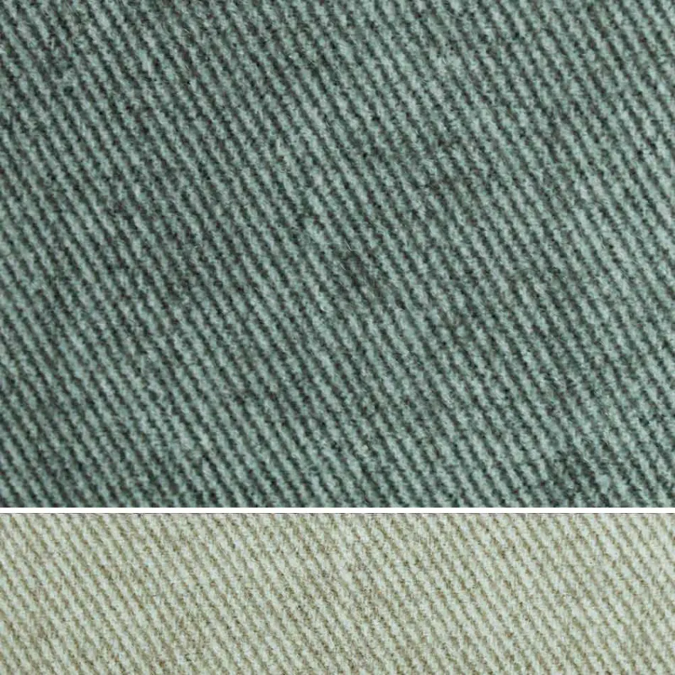 Dubbelsäng klädd i tyg eller ekoläder Made in Italy - Elettro Viadurini