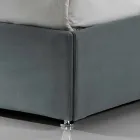 Samtida stoppade dubbelsäng med låda topp 160x190 / 200cm Sun Viadurini