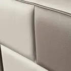 Dubbelsäng i konstläder med förvaringsbox 160x190 / 200 cm Gin Viadurini