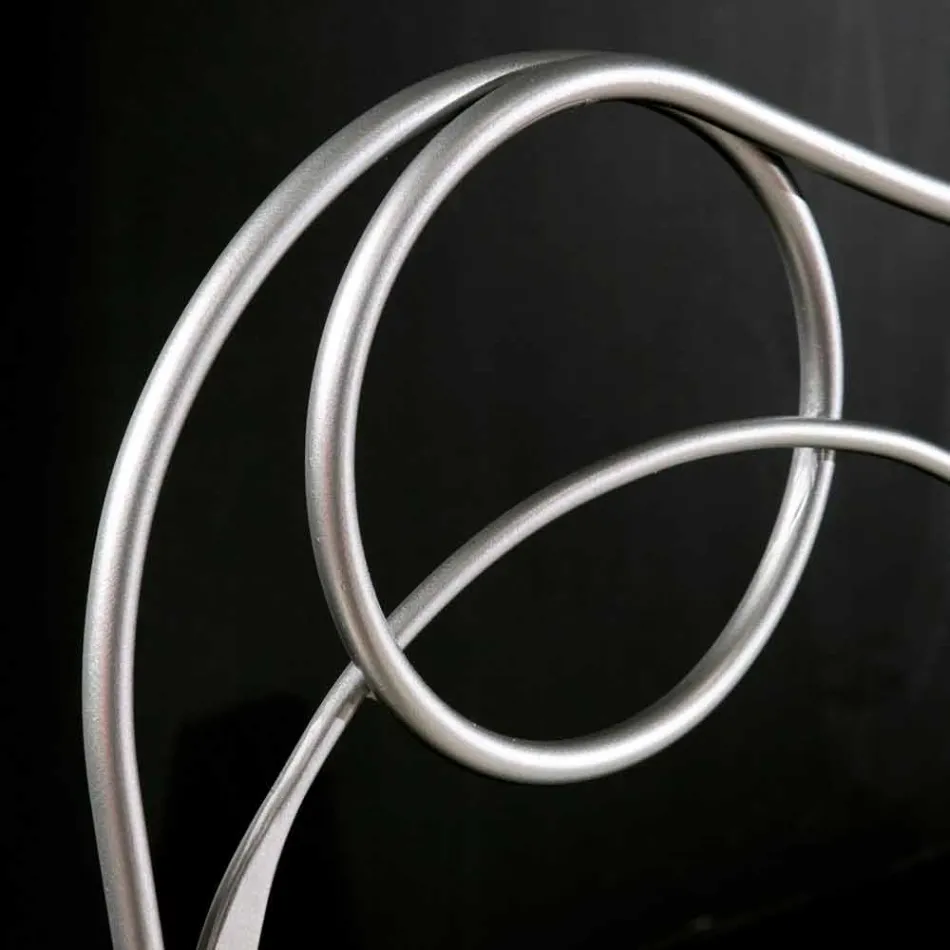 Dubbelsäng i järn hantverk med koniska ben Zoe Viadurini