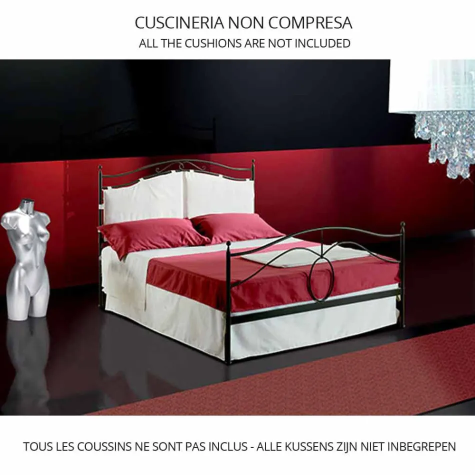 Dubbelsäng smidesjärn Cassiopeia Viadurini