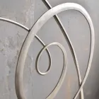 Dubbelsäng i smidesjärn med Athena klav dekoration Viadurini