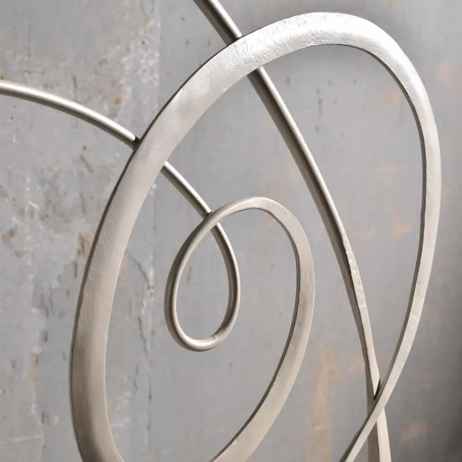 Dubbelsäng i smidesjärn med Athena klav dekoration Viadurini