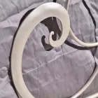 Dubbelsäng i smidesjärn med Athena klav dekoration Viadurini