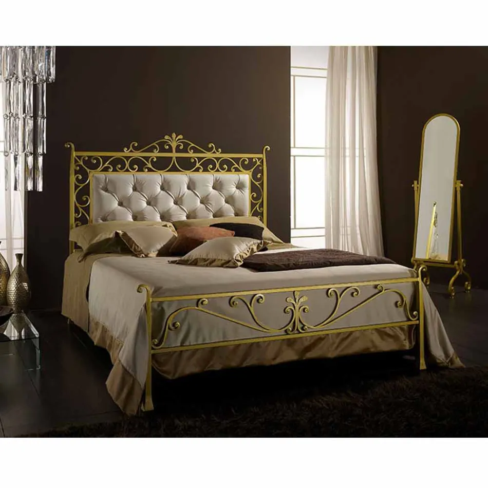 Dubbelsäng smidesjärn Giglio Viadurini