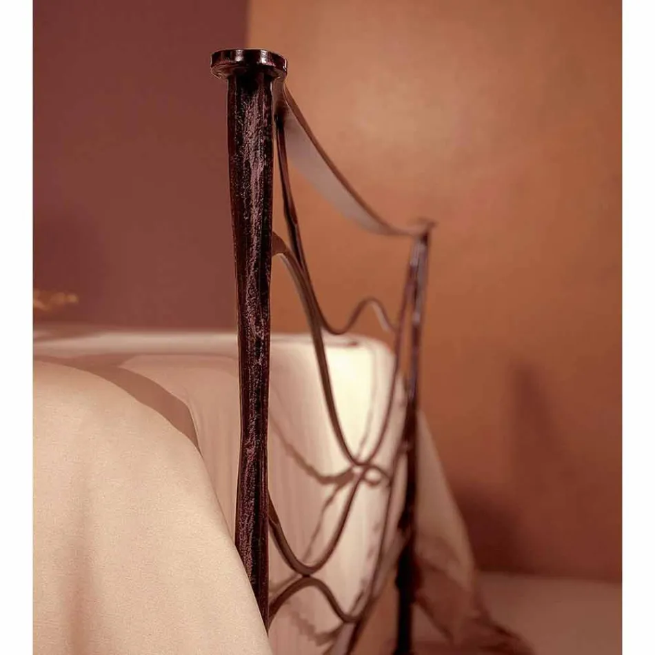 Dubbelsäng smidesjärn Hydra Viadurini