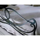 Dubbelsäng smidesjärn Orchid Viadurini