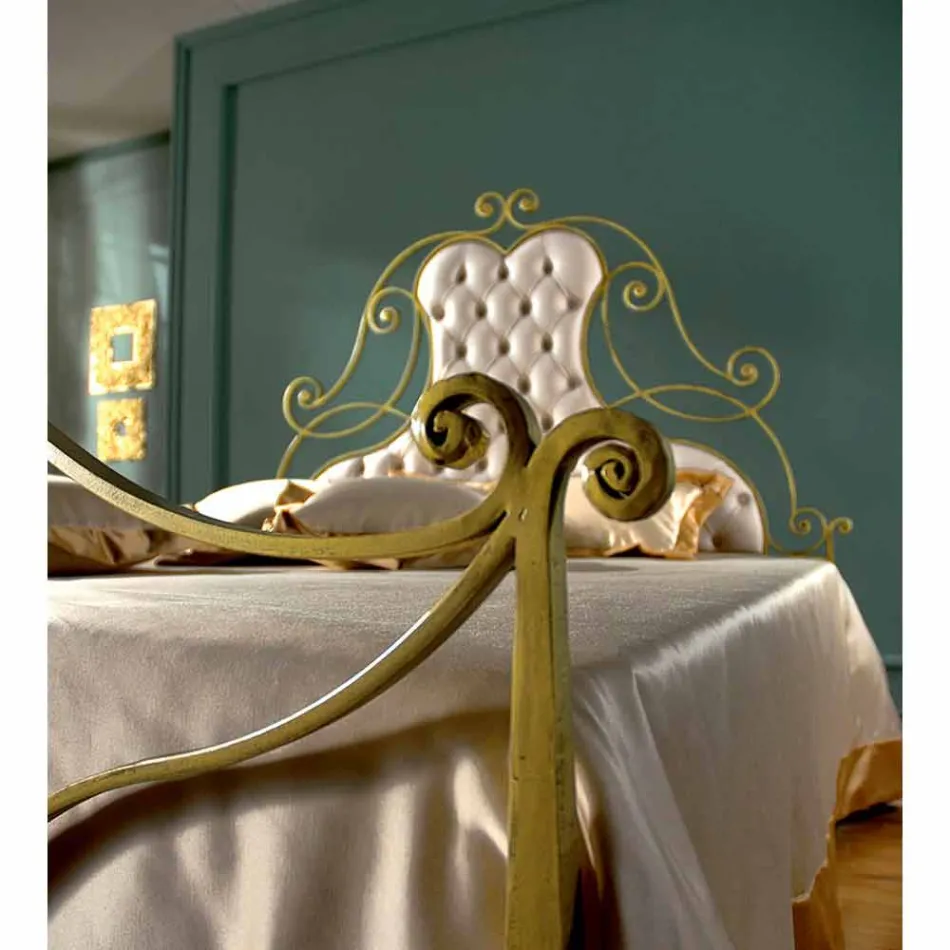 Dubbelsäng smidesjärn Paride Viadurini