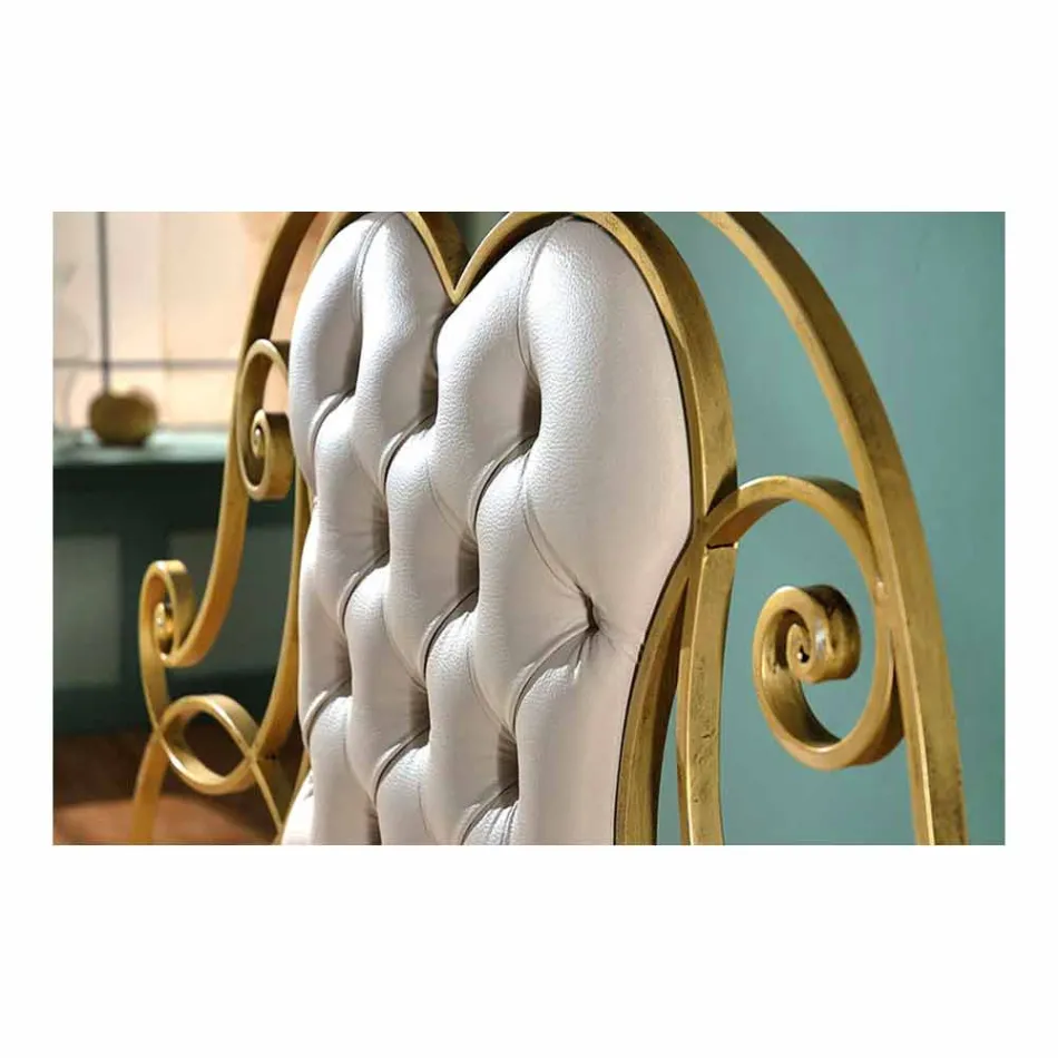 Dubbelsäng smidesjärn Paride Viadurini