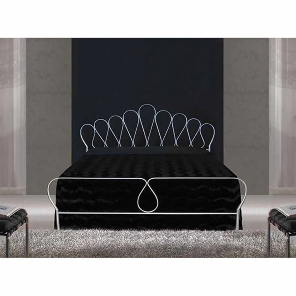 Dubbelsäng smidesjärn Sextant Viadurini