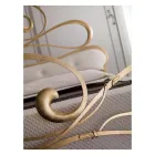 Dubbelsäng i järn med koordinerad fotbräda Made in Italy - Laser Viadurini