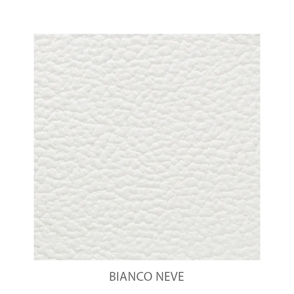 Dubbelsäng i järn och äkta läder, 2 sängbord och madrass - skäl Viadurini