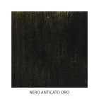 Dubbelsäng i järn och äkta läder, 2 sängbord och madrass - skäl Viadurini