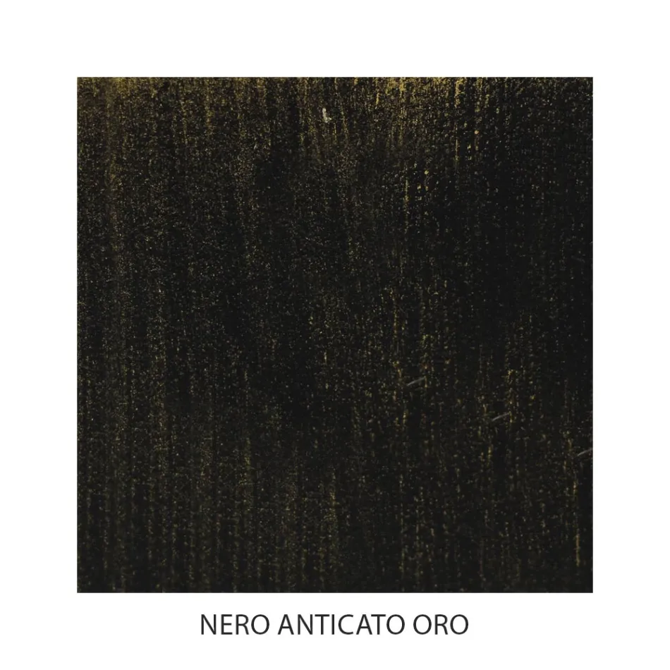 Dubbelsäng i grönt eller svart järn Made in Italy - Poldo Viadurini