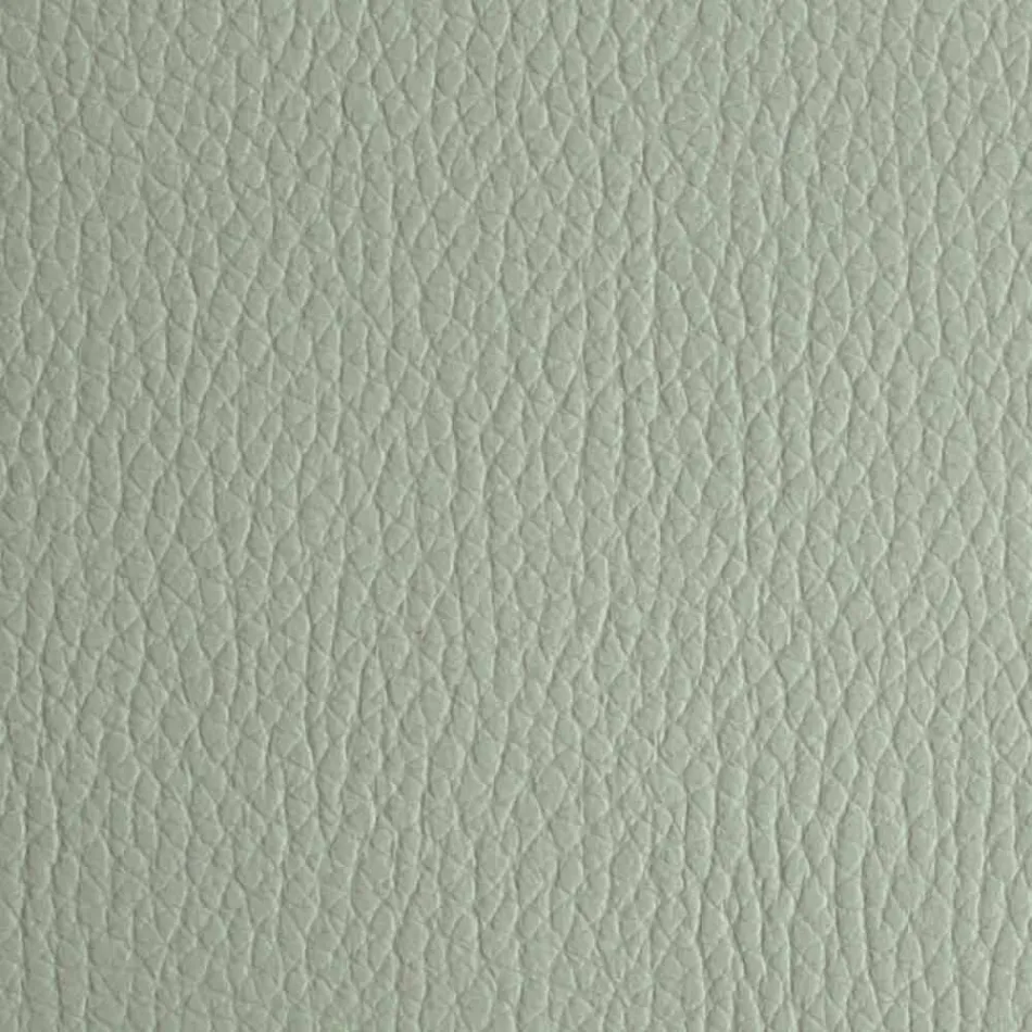 Dubbelsäng i konstläder med träfötter tillverkad i Italien - Perzio Viadurini