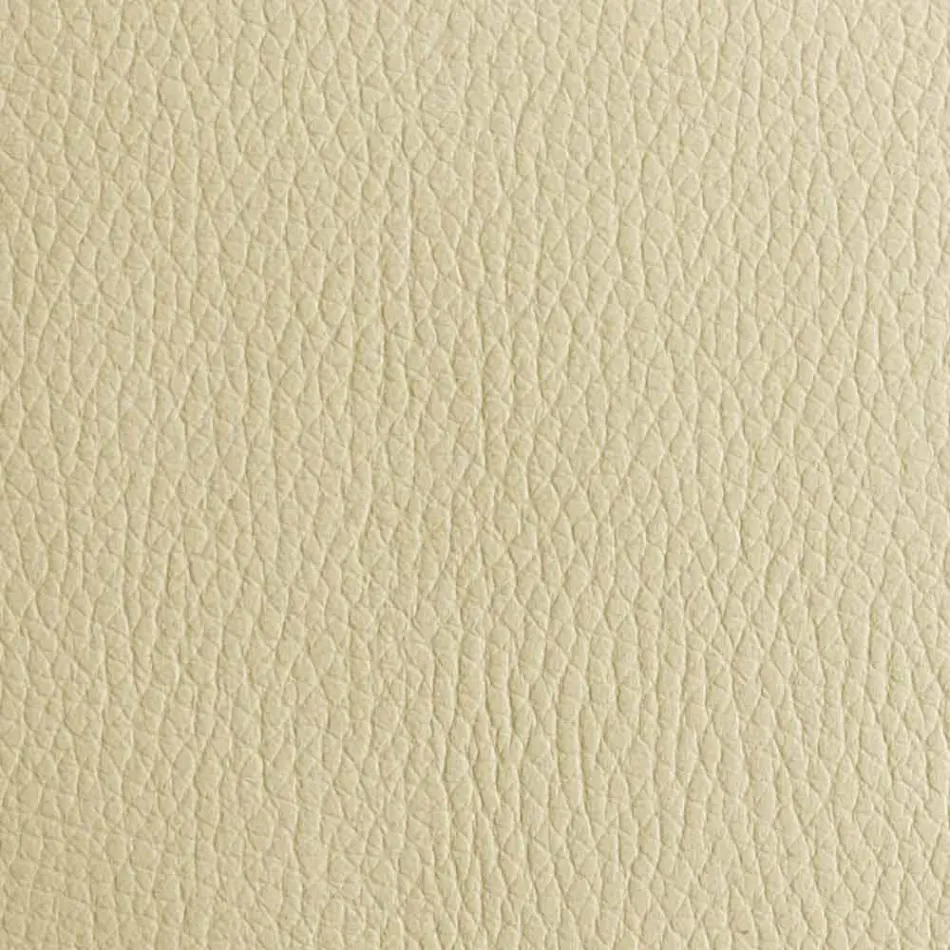 Dubbelsäng i konstläder med träfötter tillverkad i Italien - Perzio Viadurini