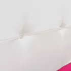 Dubbelsäng i konstläder med träfötter tillverkad i Italien - Perzio Viadurini