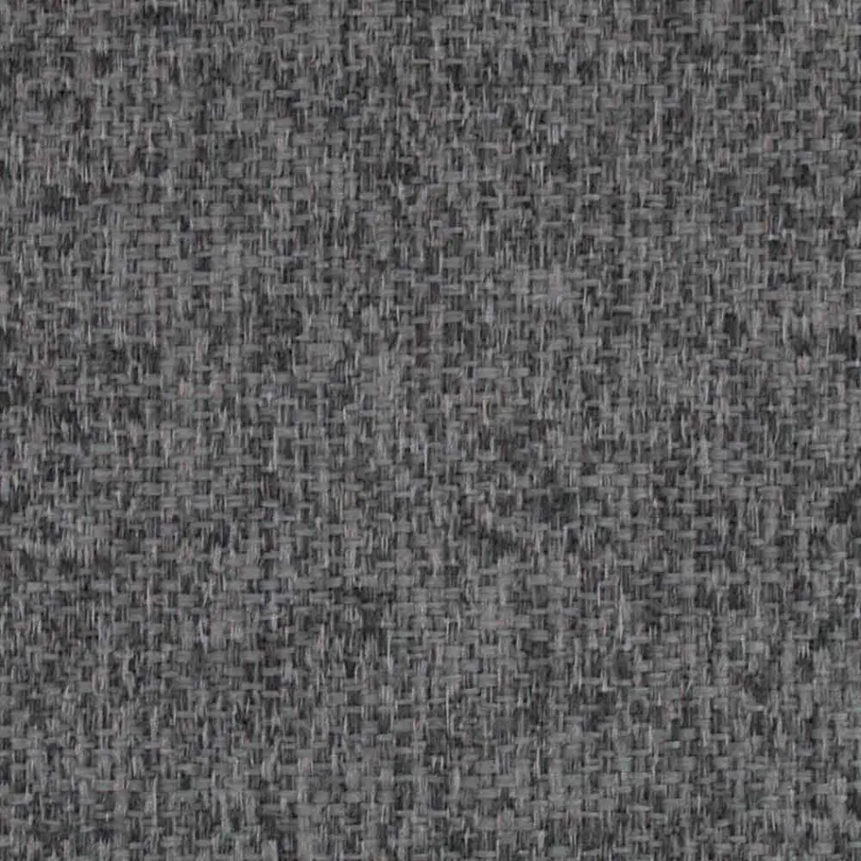 Tygdubbelsäng med låda och randigt huvudgavel gjord i Italien - Nives Viadurini