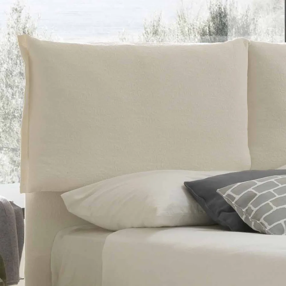 Modern dubbelsäng, tunn bas, Iorca av Bolzan Viadurini