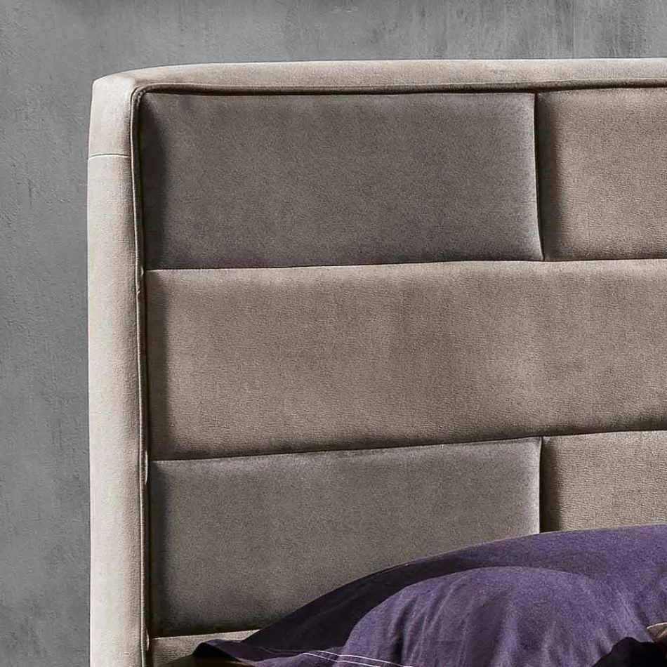 Samtida dubbelsäng med förvaringsbox 160x190 / 200 cm Gin Viadurini