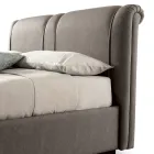 Modern dubbelsäng med brandsäker läderlåda - Ania Viadurini