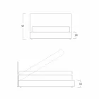 Modern dubbelsäng, med förråd, Gaya New by Bolzan Viadurini