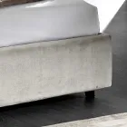 Modern stoppad dubbelsäng med quiltad eller slät design - Aftamo Viadurini