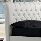 Modern dubbelsäng i konstläder med förvaring - Ozzano Viadurini