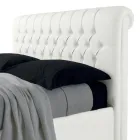 Modern dubbelsäng i konstläder med förvaring - Ozzano Viadurini