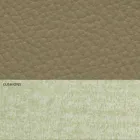 Modern dubbelsäng i konstläder och tyg tillverkad i Italien - Zeldo Viadurini