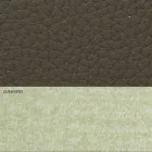 Modern dubbelsäng i konstläder och tyg tillverkad i Italien - Zeldo Viadurini