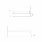 Modern dubbelsäng, utan förvaring, Gaya New by Bolzan Viadurini