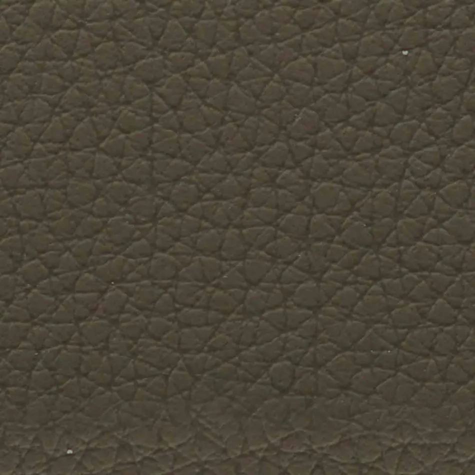 Dubbelsäng täckt i imiterat läder med fötter tillverkade i Italien - Nurzio Viadurini