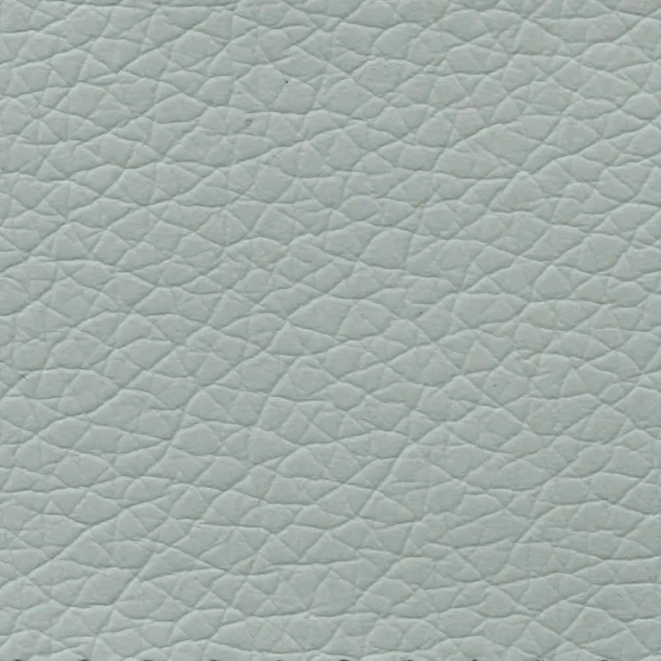 Dubbelsäng täckt i imiterat läder med fötter tillverkade i Italien - Nurzio Viadurini