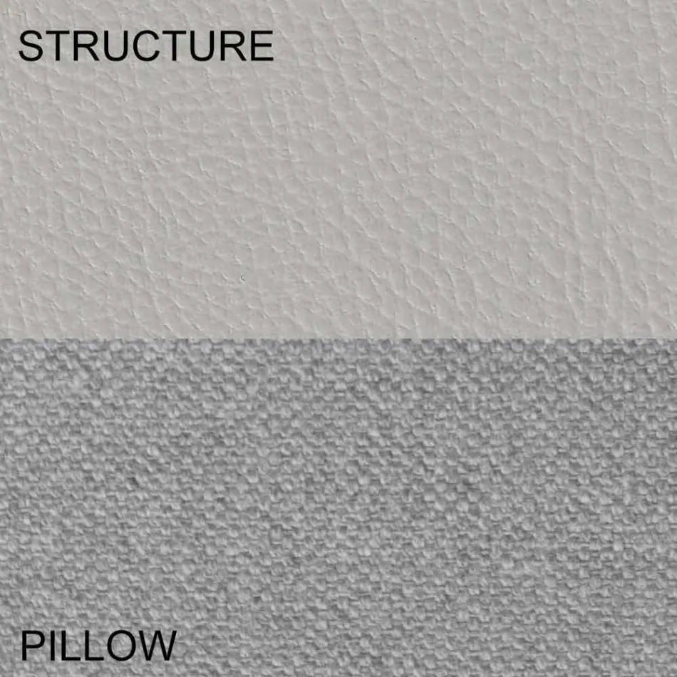 Rund dubbelsäng täckt i Made in Italy Design Ecoleather - Vesio Viadurini