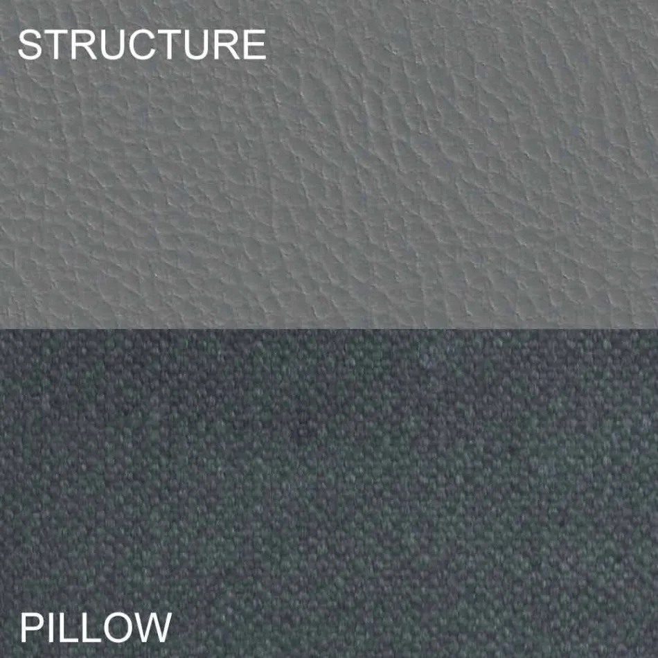 Rund dubbelsäng täckt i Made in Italy Design Ecoleather - Vesio Viadurini