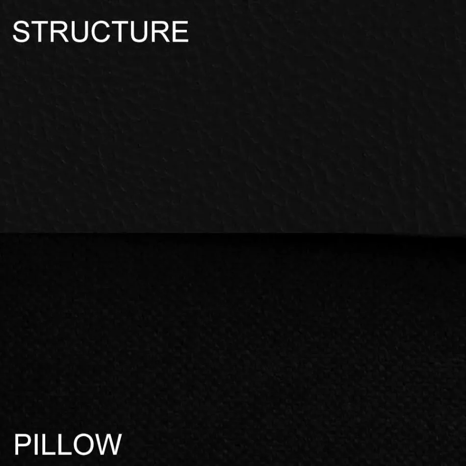 Rund dubbelsäng täckt i Made in Italy Design Ecoleather - Vesio Viadurini