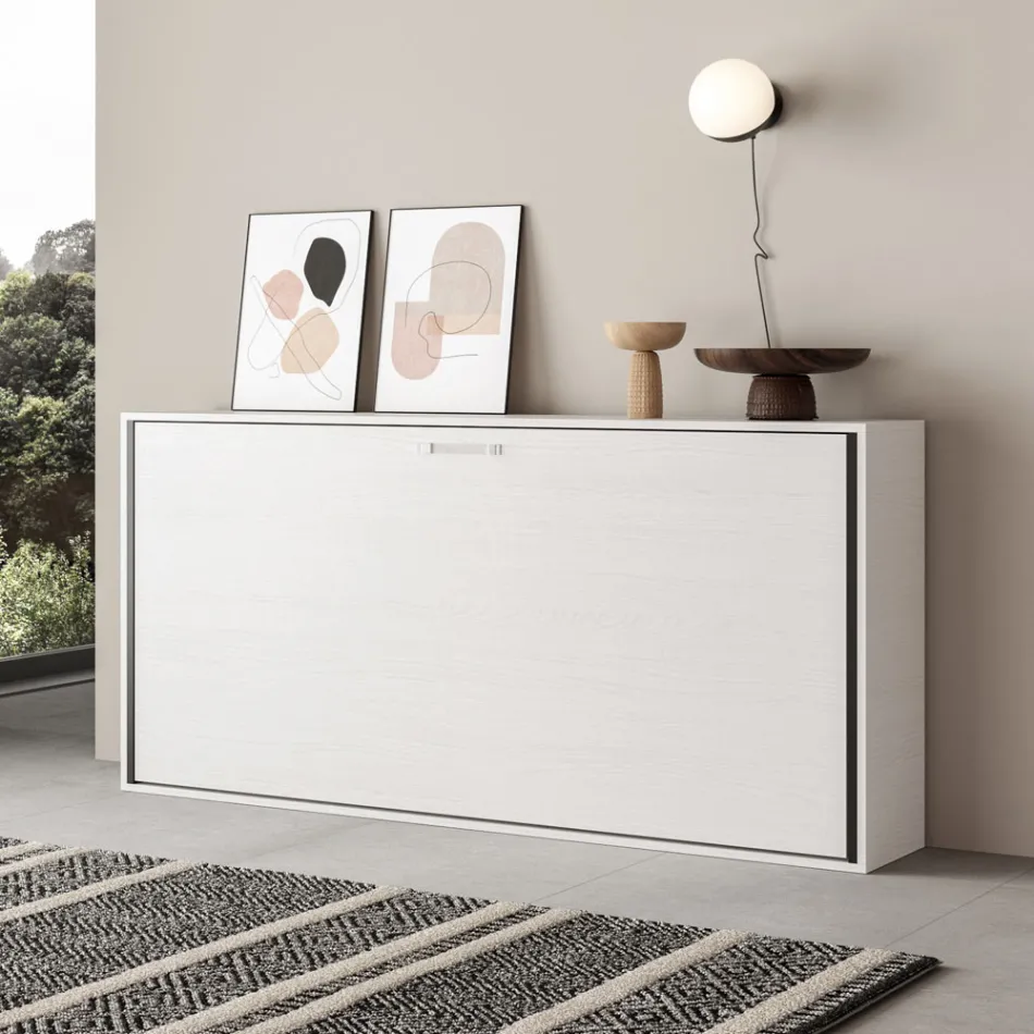 Horisontell hopfällbar enkelsäng Tillverkad i Italien - Collaborative Viadurini