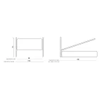 Enkelsäng med valfri förvaring Made in Italy - Ciccio Viadurini