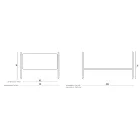 Enkelsäng med koordinerad järnstruktur Made in Italy - Lillo Viadurini