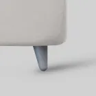 Klädd enkelsäng med valfri förvaring Made in Italy - Akira Viadurini