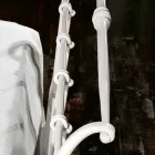 Enkelsäng i smidesjärn hela Amanda utformad, tillverkad i Italien Viadurini