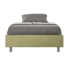 Queen size-säng 120x200 cm klädd i mikrofiber Tillverkad i Italien - Athlete Viadurini