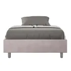 Queen size-säng 140x200 cm klädd i mikrofiber Tillverkad i Italien - Athlete Viadurini