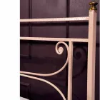 Full säng och en halv kvadrat smidesjärn hamras Claudia Viadurini