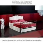 En säng och en halv Square smidesjärn Cassiopeia Viadurini