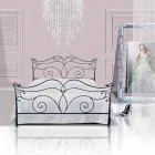 En säng och en halv Square smidesjärn Febo Viadurini