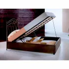 En säng och en halv Square smidesjärn Neptune Viadurini